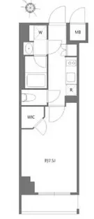 ケーディーエックスレジデンス豊洲【6階】の間取り