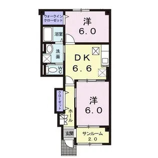 メゾン エスポワール【1階】の間取り