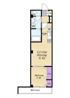 コンフォート鷺沼【2階】の間取り
