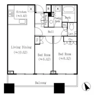 グランドターミナルタワー本八幡【17階】の間取り