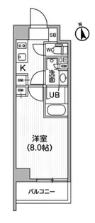 レクシード神楽坂【2階】の間取り