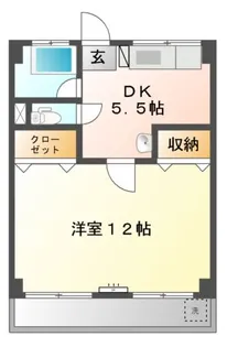 コーポ音羽【4階】の間取り