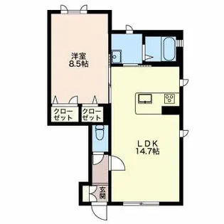 ガーデンシティ長倉 L【1階】の間取り