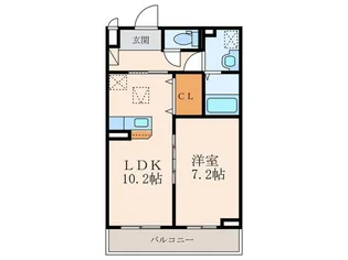 フラッフィ【3階】の間取り