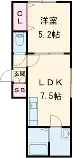 リオマーニ デュオ【1階】の間取り