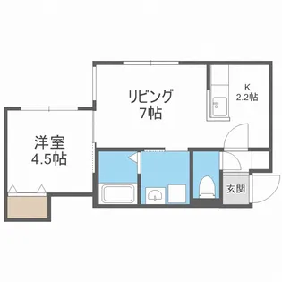 welina南郷16(ウェリナ南郷16)【1階】の間取り