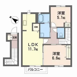 フォレストパーク【2階】の間取り