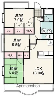 エムサンコート【4階】の間取り
