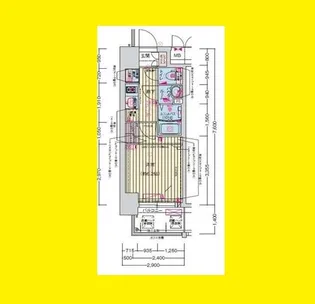 プレサンス天神橋筋六丁目ヴォワール【5階】の間取り