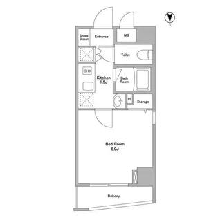 KDXレジデンス早稲田鶴巻【8階】の間取り