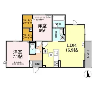 Grand View KAI【1階】の間取り