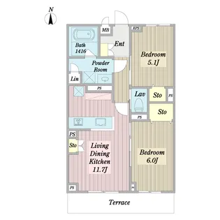 ルノール【1階】の間取り