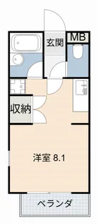 シャトー島間【2階】の間取り