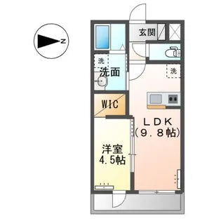 グレーシア瀬原田【1階】の間取り