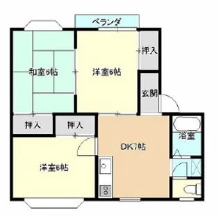 ニューエルム【1階】の間取り