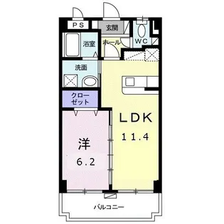 サン フェリス【4階】の間取り