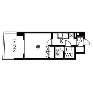 シーズンフラッツ高田馬場リバーサイドサウス【1階】の間取り