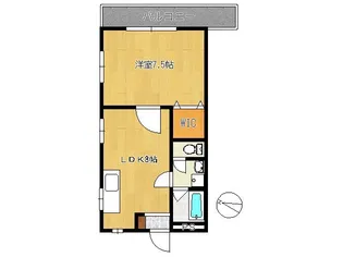 関原ロイヤルハイツIII【2階】の間取り