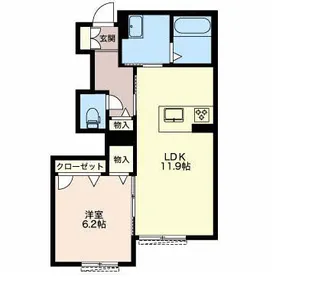 Ateliell城北【1階】の間取り