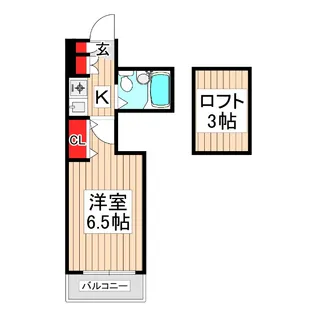 リベラル志木【2階】の間取り