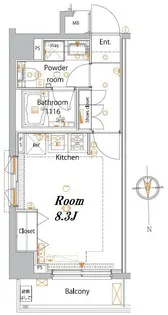 メイクスデザイン高田馬場【2階】の間取り