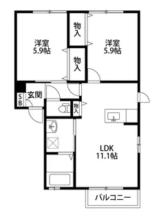 エトピリカ【1階】の間取り