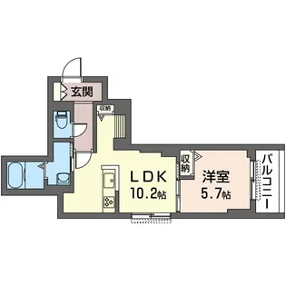 シャーメゾン鎌倉大町【2階】の間取り