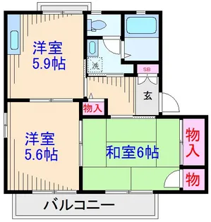 サークルナイン【2階】の間取り