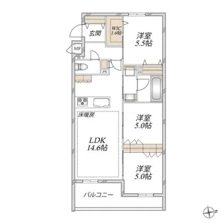 VESTA【2階】の間取り