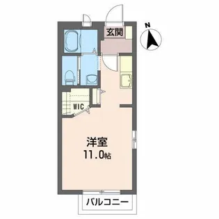 メゾンシャロット【1階】の間取り