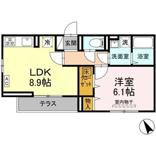 D-Paina東長沼【2階】の間取り