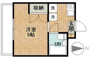 第2清水マンション【1階】の間取り