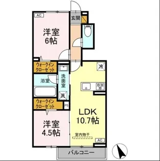 バイヤンツリーばんどう【1階】の間取り
