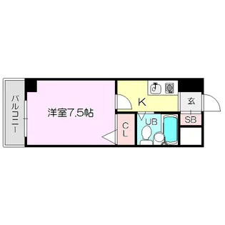 ノルデンハイム豊新【2階】の間取り