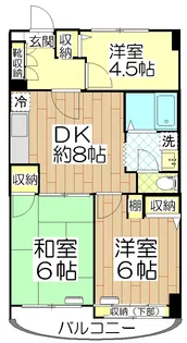 サンハイムフェニックス【4階】の間取り