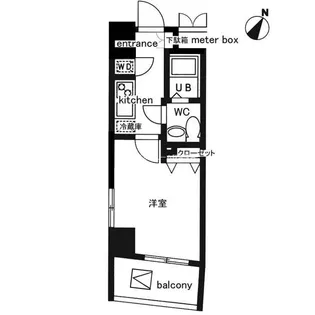 レジディア日本橋人形町II【2階】の間取り