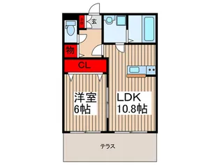 MQuarto Hinata【1階】の間取り