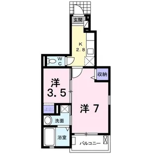 ハイツ・JIN 住吉II【1階】の間取り