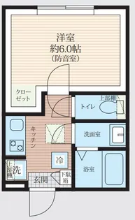 Soie Sound 新松戸【2階】の間取り