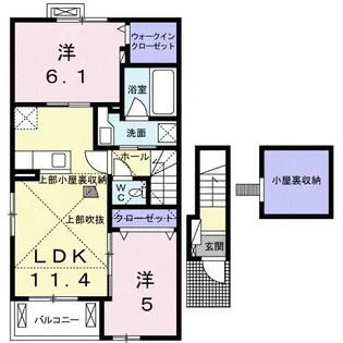 エトワール藤方 IV【2階】の間取り