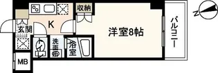 パレグレース中筋【5階】の間取り