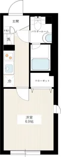 ハーモニーフラッツ中目黒【4階】の間取り