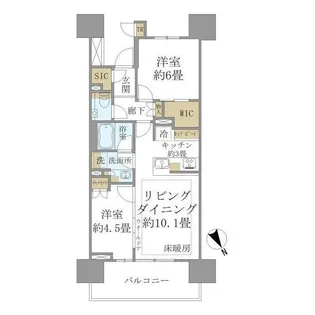 ザ・ガーデンテラス目黒【12階】の間取り