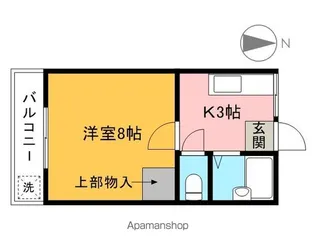 小谷野ハイツ【2階】の間取り