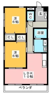 シャトーみずほ【1階】の間取り