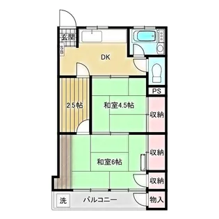 草加コーポラス【5階】の間取り