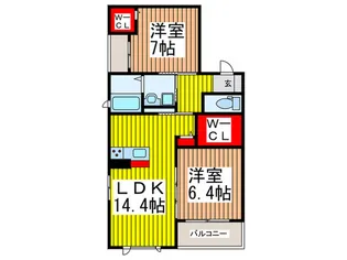 オークヒルズさいたま新都心【3階】の間取り