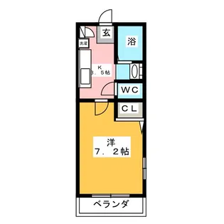 クレストハイムMaihama【2階】の間取り