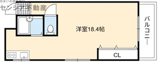 サンライズ古市【2階】の間取り