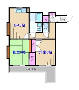 ベルコート日吉II【1階】の間取り